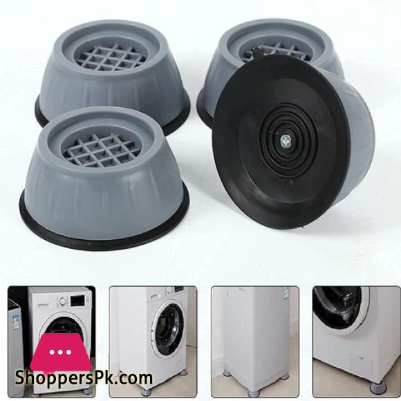 4Pcs Shock Pad Universal Anti Vibration Feet Pads Washing Machine Rubber Mat Anti Vibration Pad Dryer Refrigerator Base Fixed Non Slip Pad Furniture Pads