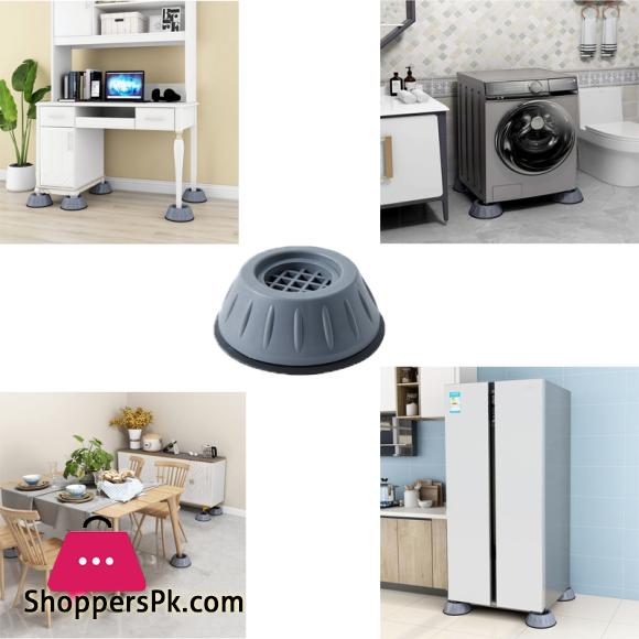 4Pcs Shock Pad Universal Anti Vibration Feet Pads Washing Machine Rubber Mat Anti Vibration Pad Dryer Refrigerator Base Fixed Non Slip Pad Furniture Pads