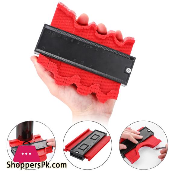 5 inch Irregular Contours Gauge Arc Ruler Plastic Gauge Contour Profile Scale Template Scale Tiling Laminate