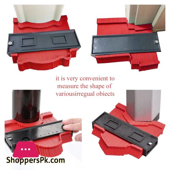 5 inch Irregular Contours Gauge Arc Ruler Plastic Gauge Contour Profile Scale Template Scale Tiling Laminate