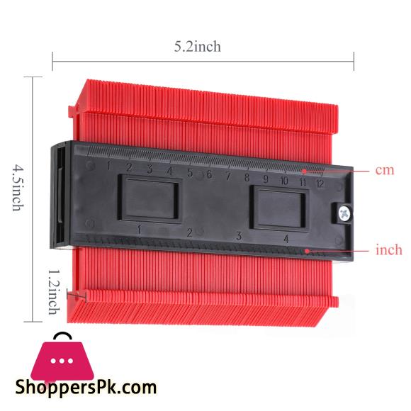 5 inch Irregular Contours Gauge Arc Ruler Plastic Gauge Contour Profile Scale Template Scale Tiling Laminate