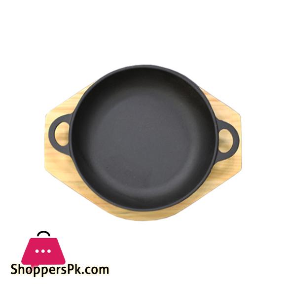 Cast Iron Double Handle Karahi Sizzler Medium 7 Inch S0002