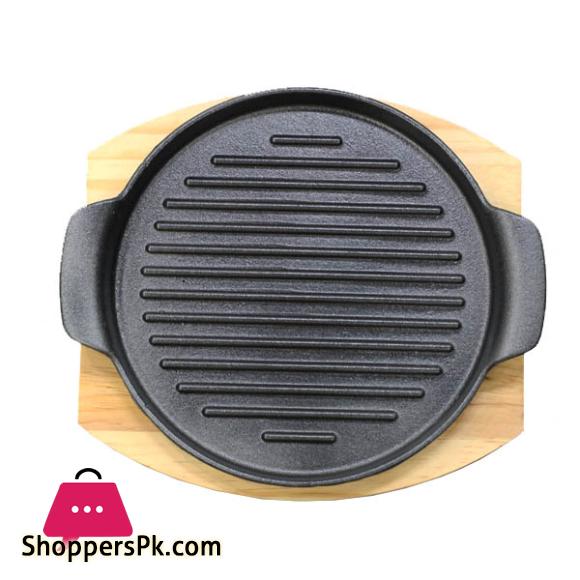 Cast Iron Sizzler Plate Grill Round 12 Inch S0004