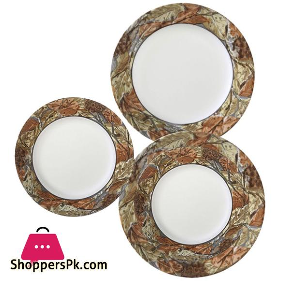 Corelle 18 Pcs Set Woodland Leaves