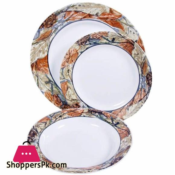 Corelle 18 Pcs Set Woodland Leaves