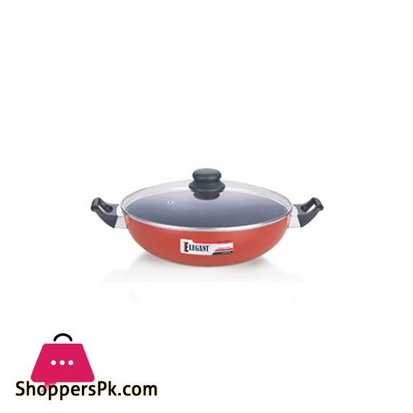 Elegant Prima Double Handle Wok with Glass Lid 20CM - EK678620