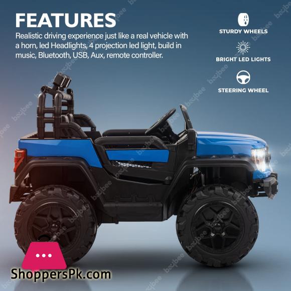 Ford Gladiator Rechargeable Battery Operated Jeep for Kids with Bluetooth Music Light Kids to Drive 2 to 10 Years Boy Girl