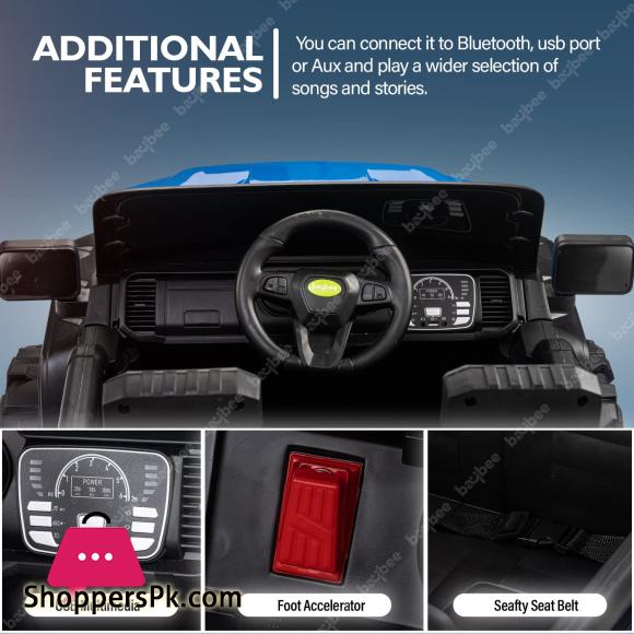 Ford Gladiator Rechargeable Battery Operated Jeep for Kids with Bluetooth Music Light Kids to Drive 2 to 10 Years Boy Girl