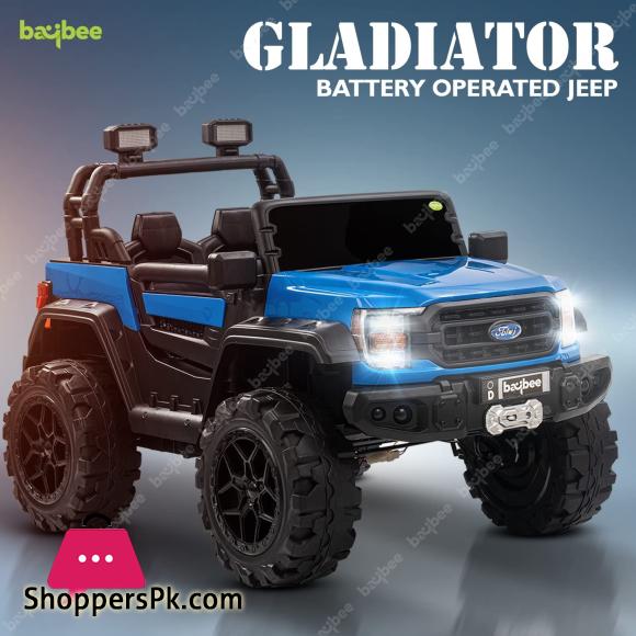 Ford Gladiator Rechargeable Battery Operated Jeep for Kids with Bluetooth Music Light Kids to Drive 2 to 10 Years Boy Girl