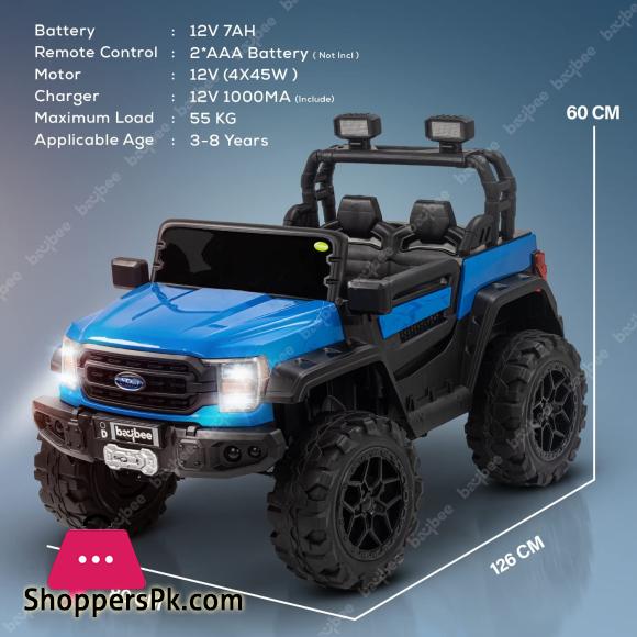 Ford Gladiator Rechargeable Battery Operated Jeep for Kids with Bluetooth Music Light Kids to Drive 2 to 10 Years Boy Girl