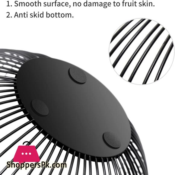 Fruit Basket - Creative Minimalist Housewares Metal Iron Fruit Bowls Black
