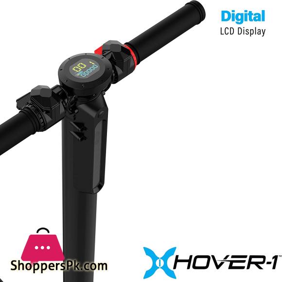 Hover-1 Rally Electric Scooter LCD Display 6.5 Inch High-Grip Tires 220LB Max Weight Cert & Tested - Safe for Kids Teens & Adults