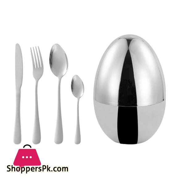 Golden Egg Cutlery Spoon Set 24pcs