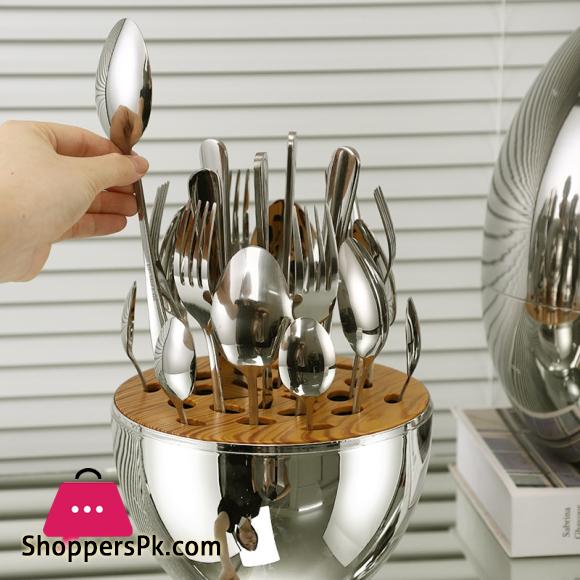 Golden Egg Cutlery Spoon Set 24pcs
