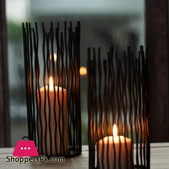 Nordic Rod Iron Candle Holders Table Vases Europe Modern Centro De Mesa Tealight Holder Large Length - 12 Inch