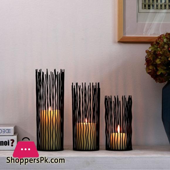 Nordic Rod Iron Candle Holders Table Vases Europe Modern Centro De Mesa Tealight Holder Large Length - 12 Inch