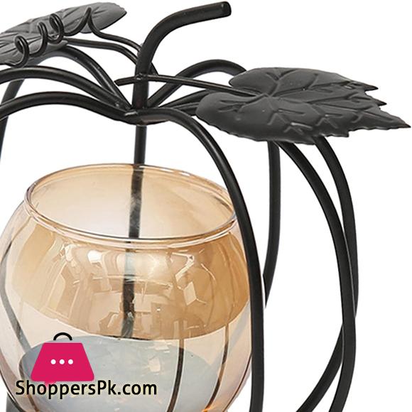 Pumpkin Design Tea Light Holder Metal Votive Candle Holder Decorative Tealight Holder for Home