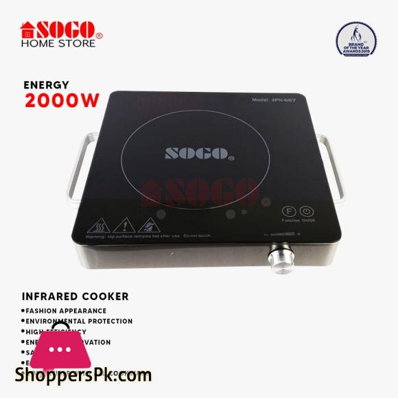 Sogo Electric Stove/Infrared Cooker JPN-667 Silver