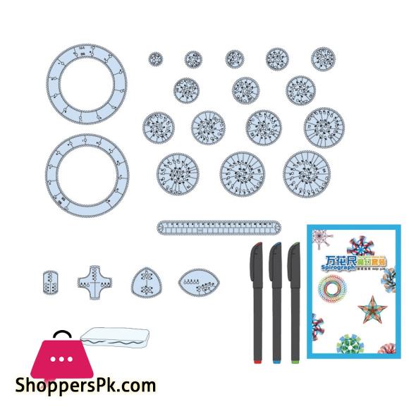 Spirograph Drawing toys set Interlocking Gears & Wheels Drawing Accessories Creative Educational Toy For children