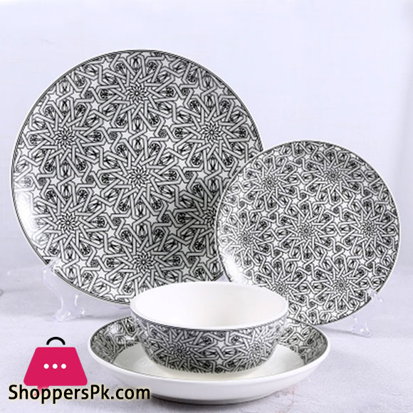 Dover TDL Elegant Dinner Service Set Porcelain - 24 piece