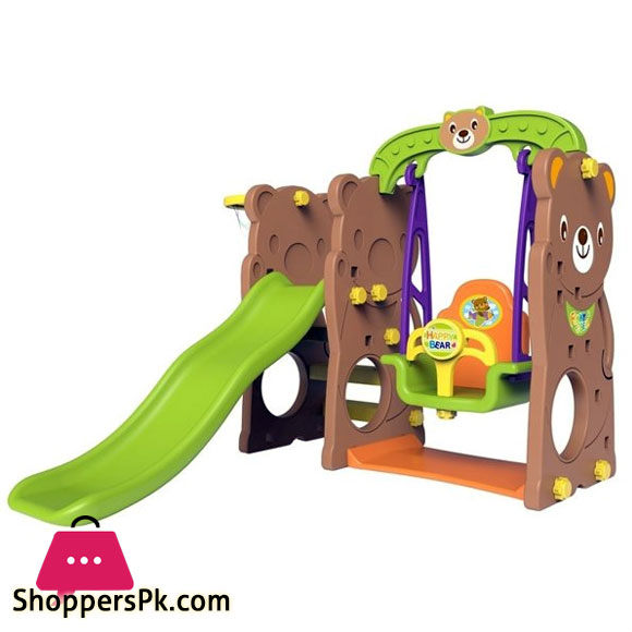 Infantes Bear Swing with Slide with Basketball Ring - CHD-161 - Korea Made