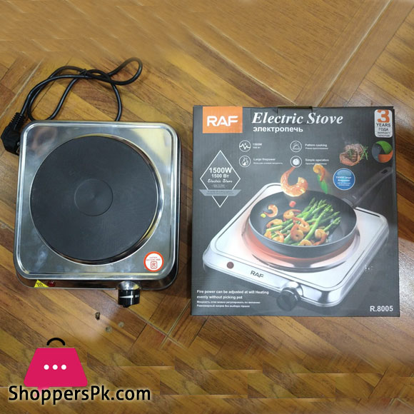 RAF Stainless Steel Electric Hot Burner Solid Hot plate Countertop Single Flat Burner Hot Plate - R-8005
