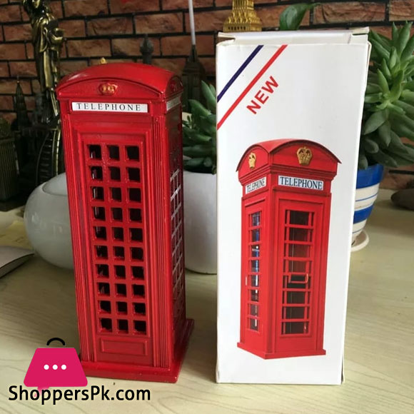 Red Telephone Booth Piggy Bank London Piggy Bank Postal Money Pot Strange New Creative Safe Coin Money Box Original Version