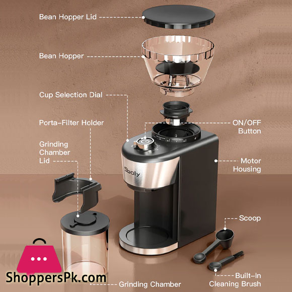 Sboly Electric Coffee Grinder CG9702A-GS3