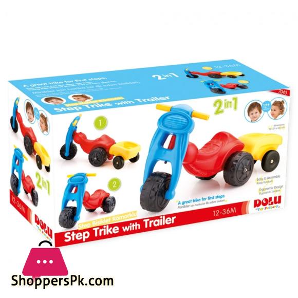 2 In 1 Dolu Ride on Trike