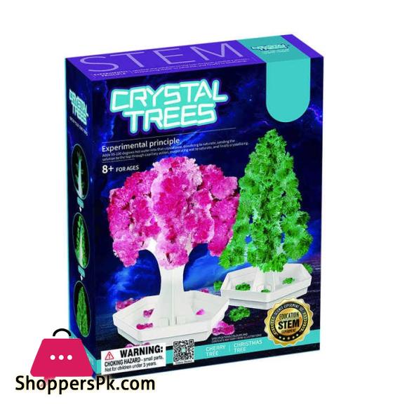 2 in 1 STEM Crystal Experiment Kit – Cherry & Christmas Tree