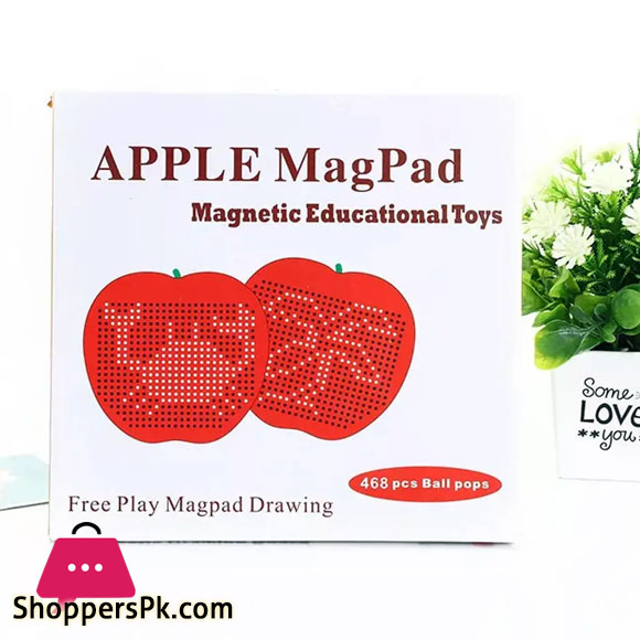 APPLE MAGPAD – MAGNETIC EDUCATIONAL 468 PCS+ MAGNETIC BALLS TOY LARGE