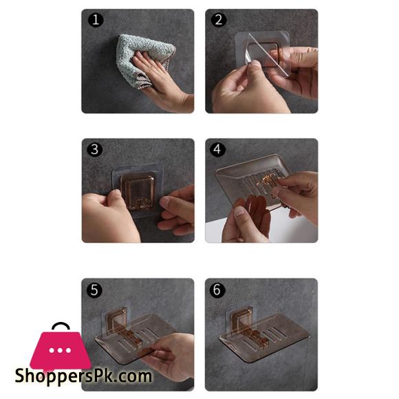 Acrylic Bathroom Shower Soap Box Dish Storage Plate Tray Holder Case Soap Holder