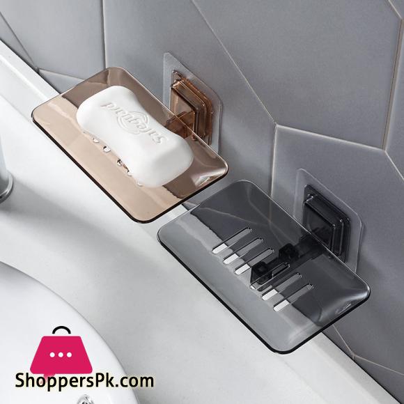 Acrylic Bathroom Shower Soap Box Dish Storage Plate Tray Holder Case Soap Holder