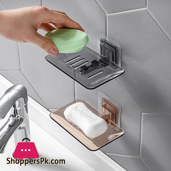 Acrylic Bathroom Shower Soap Box Dish Storage Plate Tray Holder Case Soap Holder