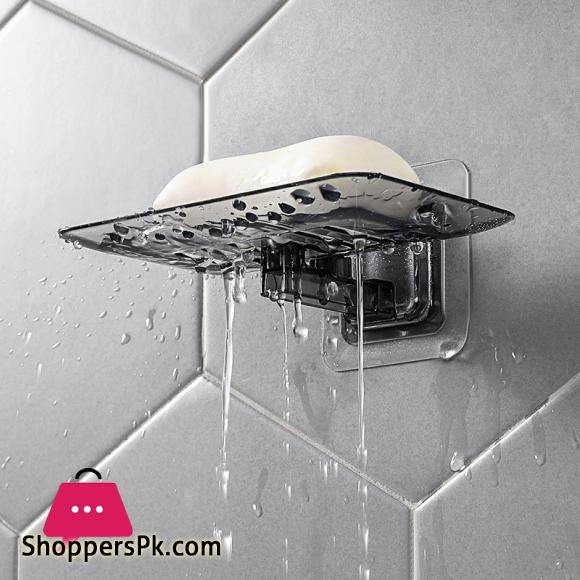 Acrylic Bathroom Shower Soap Box Dish Storage Plate Tray Holder Case Soap Holder