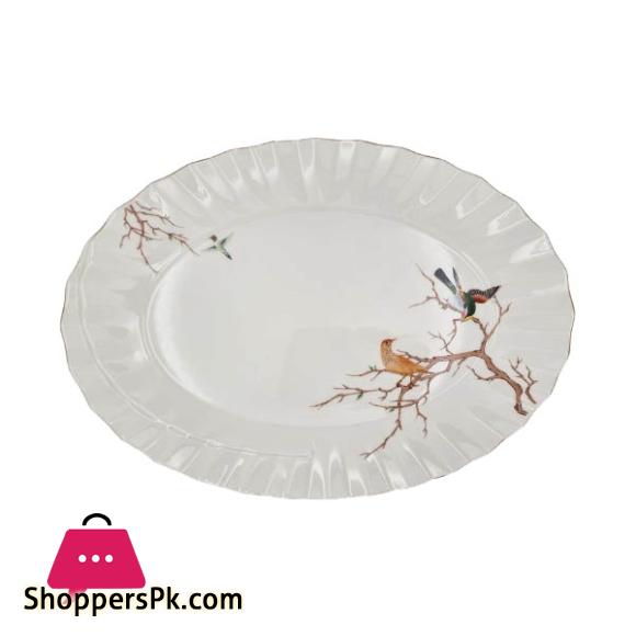 Angela Ceramic Bird Single Plate 14 Inch - BRD249