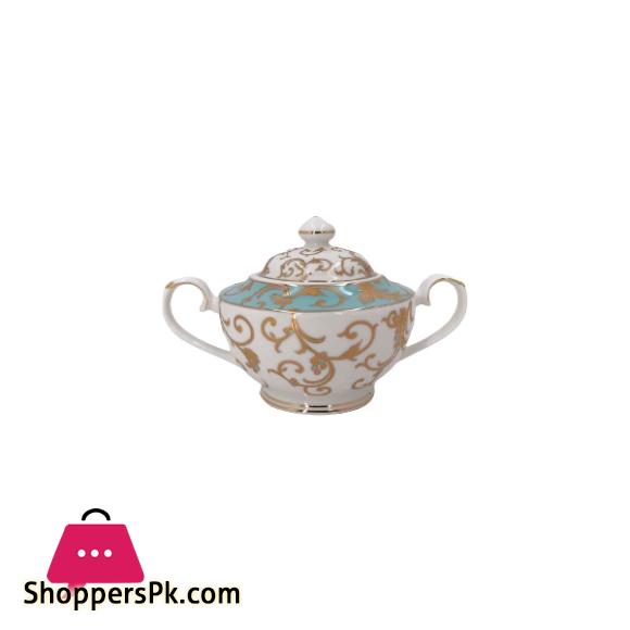 Angela Ceramic Gold Green Sugar Pot - GS06