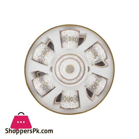 Angela Pixcel Ceramic Cup Saucer Set 6 Piece MK147