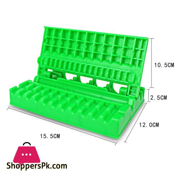 BBQ String Artifact Fast Effortless Non stick Removable Easy Cleaning Barbecue Plastic Double Wolf Teeth Skewer Box for Camping