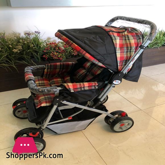 Baby Pram 8 Wheels Baby Stroller Set Adjustable For Newborn Two Side Handle And Foldable