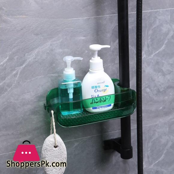 Bathroom Shower Gel Soap Rack Kitchen Faucet Rack Perforated Pool Sponge Drain Hanger Kitchen Organizer Bathroom Accessories