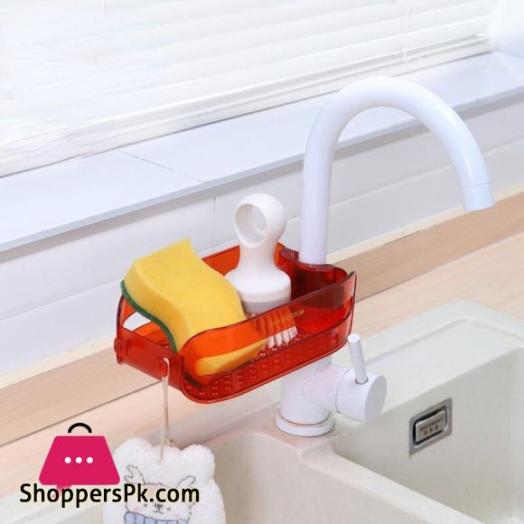 Bathroom Shower Gel Soap Rack Kitchen Faucet Rack Perforated Pool Sponge Drain Hanger Kitchen Organizer Bathroom Accessories