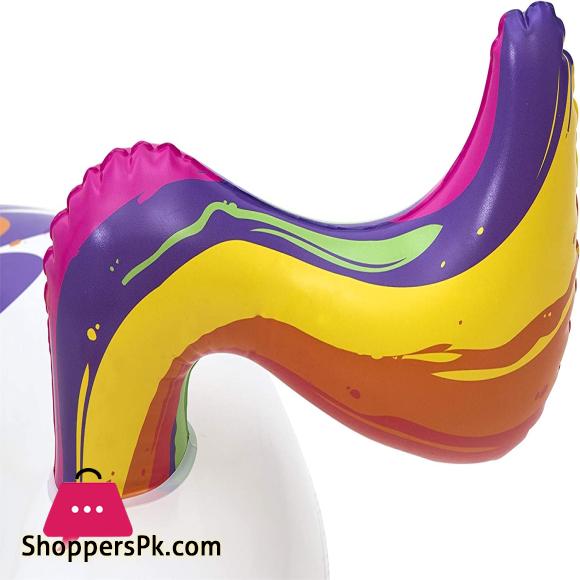Bestway BW36159 Fantasy Unicorn Pool Float, Inflatable Rubber Ring for Kids and Adults