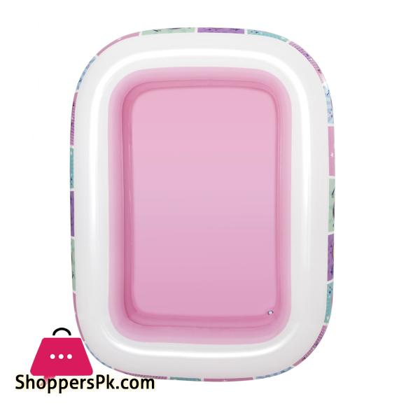 Bestway Disney Princess Inflatable Family Pool For Kids Girls & Boys Summer Play Water Games 4.8 Fit Width 19 Inch Depth 6.6 Ft Length - 91056