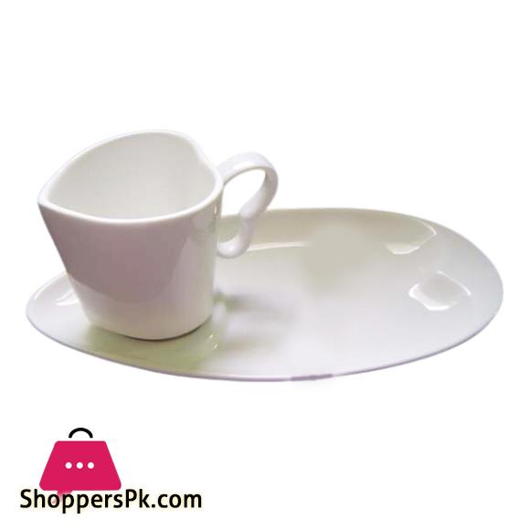 Brilliant Heart Shape Cup & Saucer 1 Pcs - BR0306