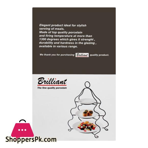 Brilliant Round 3-tier Serving Dishes Tiered Pastry Display Stand - BR0059