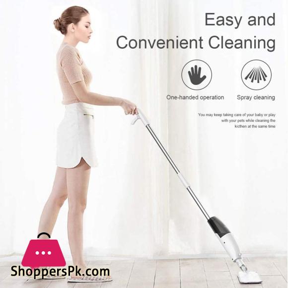 Deerma TB500 Spray Mop 360 Xiaomi Eco-System Floors with Polish Water Mop with Carbon Fiber Dust Collector Excellent in Home Cleaning