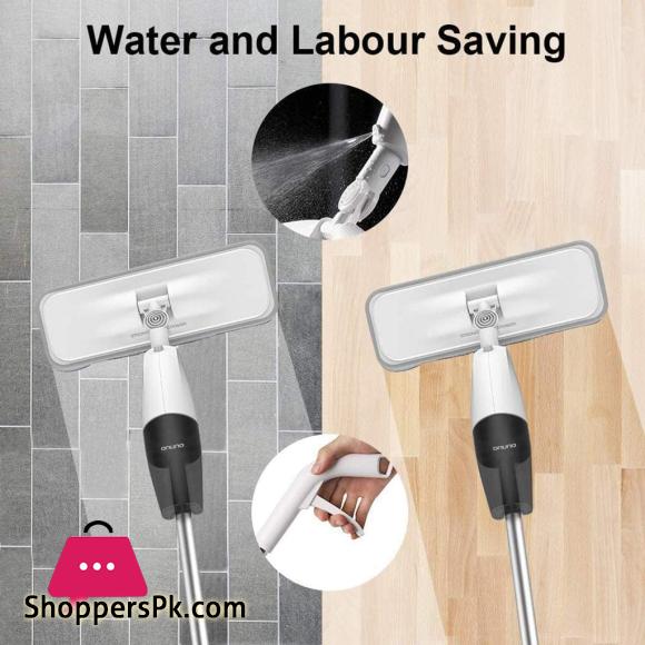 Deerma TB500 Spray Mop 360 Xiaomi Eco-System Floors with Polish Water Mop with Carbon Fiber Dust Collector Excellent in Home Cleaning