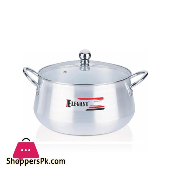 Elegant Belly Pot Glass Lid 28cm EK256728