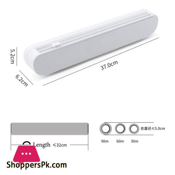 Fixing Food Cling Film Wrap Dispenser Cutter Foil Dispenser Plastic Sharp Cutter Storage Holder Kitchen Tool Accessories